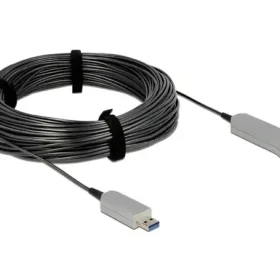 כבל מאריך USB-A 5Gbps אקטיבי על סיב אופטי ז/נ DELOCK | 83740 | 4K