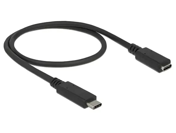 כבל מאריך USB-C 3.1 Gen1 5Gbps תומך PD 3A ז/נ DELOCK | 85532 | 4K