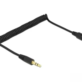 כבל מאריך אודיו מסולסל PL 3.5 סטריאו 3 מגעים ז/נ DELOCK | 86768