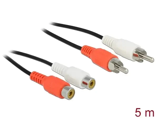 כבל מאריך ואודיו RCA x 2 ז/נ DELOCK | 85807