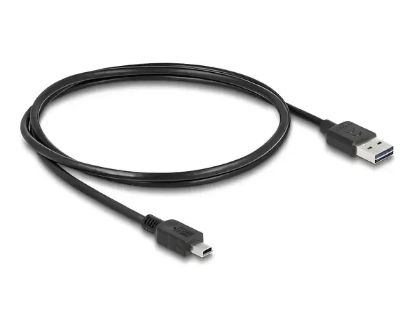 כבל מיני EASY-USB 2.0 תקע Mini-B לתקע USB-A דו כיווני ז/ז DELOCK | 85554 | 4K