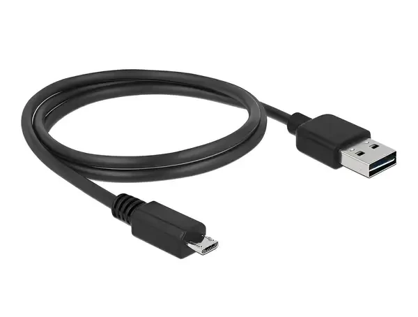 כבל מיקרו EASY-USB 2.0 תקע Micro-B לתקע USB-A דו כיווני ז/ז DELOCK | 83366 | 4K
