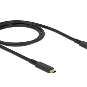 כבל קואקסיאלי USB-C 3.1 Gen2 10Gbps תומך PD 3A ז/ז DELOCK | 85207 | 4K