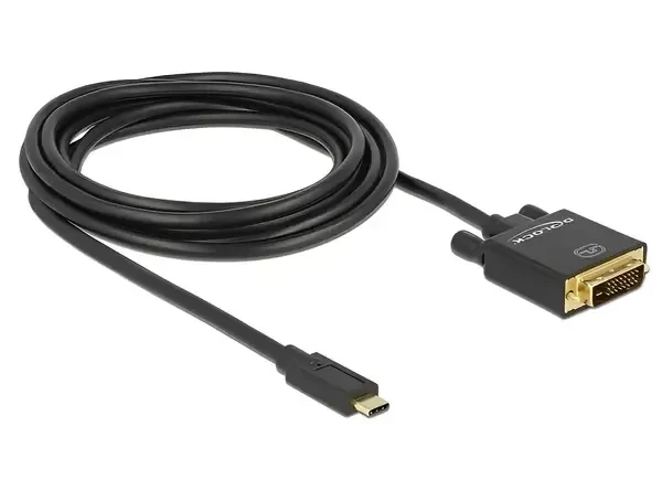 כבל תצוגה USB-C לחיבור מסך DVI ז/ז DELOCK | 85322 | 4K | 30hertz
