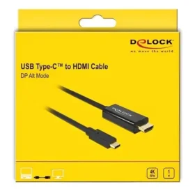 כבל תצוגה USB-C לחיבור מסך HDMI ז/ז תומך 60 הרץ ז/ז DELOCK | 85292 | 4K