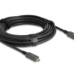 כבל תצוגה ונתונים USB-C 4K HDR אקטיבי על סיב אופטי תומך PD 3A ז/ז DELOCK | 84179 | 40K