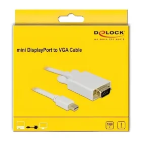 כבל תצוגה תקע USB-C לתקע VGA ז/ז DELOCK | 82639