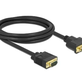 כבל תצוגה תקע VGA לשקע DVI 24+5 ז/נ DELOCK | 86757 | 4K | 60hertz