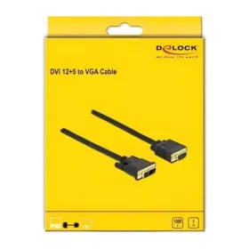 כבל תצוגה תקע VGA לתקע DVI 12+5 ז/נ DELOCK | 86751 | 4K | 60hertz