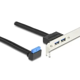 לוחית קצה USB-A 5Gbps נ/נ DELOCK | 83015 | 4K