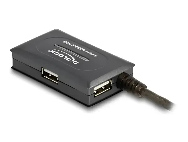 מפצל USB 2.0 אקטיבי עם 4 יציאות ז/נ DELOCK | 82748 | 4K
