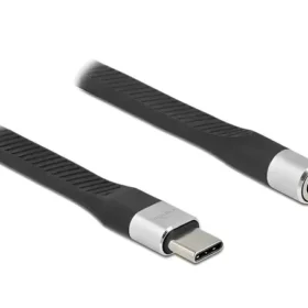 מתאם שמע שטוח תקע USB-C לשקע pl 3.5 סטריאו 4 מגעים ז/נ DELOCK | 86942