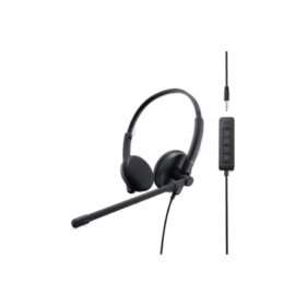 אוזניות חוטיות + מיקרופון של חברת דל DELL | 5397184635490 | USB/AUX | WH1022