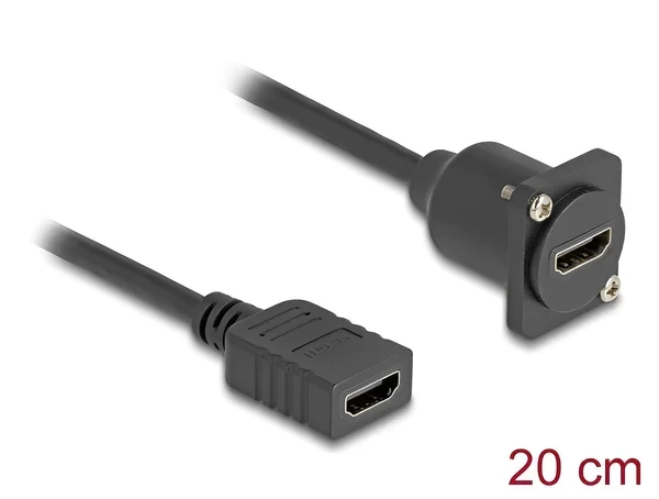 כבל HDMI 4K HDR להתקנה בפאנל מסדרה D נ/נ DELOCK | 87982