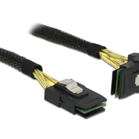 כבל Mini SAS SFF-8087 צד אחד בזווית 90° ז/ז DELOCK | 83622 | 4K