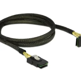 כבל Mini SAS SFF-8087 צד אחד בזווית 90° ז/ז DELOCK | 83642 | 4K