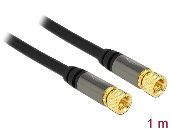 כבל אנטנה F Plug RG-6/U ז/ז DELOCK | 88918 | 4K