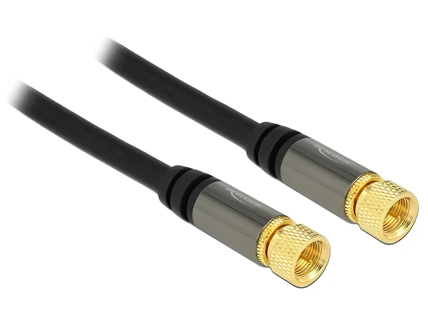 כבל אנטנה F Plug RG-6/U ז/ז DELOCK | 88918 | 4K