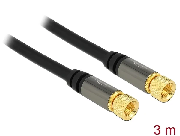 כבל אנטנה F Plug RG-6/U ז/ז DELOCK | 88920 | 4K