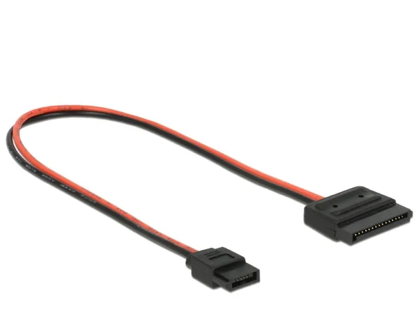 כבל חשמל שקע SATA 15 pin לשקע Slim SATA 6 pin נ/נ DELOCK | 84857 | 4K
