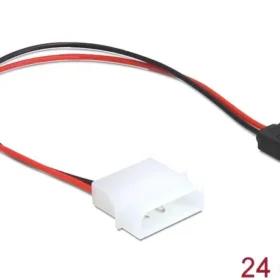 כבל חשמל שקע Slim SATA 6 pin לתקע מולקס ז/נ DELOCK | 82913 | 4K