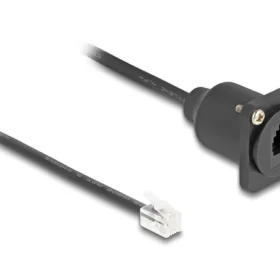 כבל טלפון RJ10 להתקנה בפאנל מסדרה D ז/נ DELOCK | 87965
