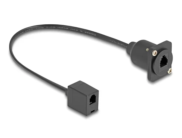 כבל טלפון RJ10 להתקנה בפאנל מסדרה D נ/נ DELOCK | 87969