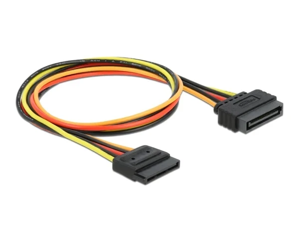 כבל מאריך חשמל SATA 15 pin ז/נ DELOCK | 60132 | 4K