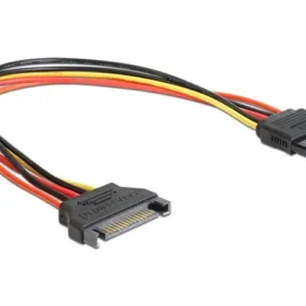 כבל מאריך חשמל SATA 15 pin ז/נ DELOCK | 60132 | 4K