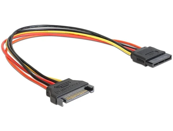 כבל מאריך חשמל SATA 15 pin ז/נ DELOCK | 60132 | 4K