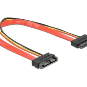כבל מאריך חשמל ונתונים Slim SATA 6 Gb/s 13 pin ז/נ DELOCK | 84374 | 4K