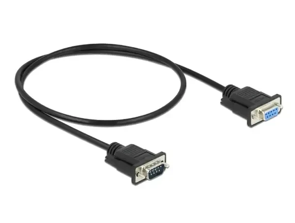 כבל מאריך סריאלי Serial D-Sub 9 עם מחברים קומפקטיים ז/נ DELOCK | 86584 | 4K