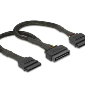 כבל מפצל חשמל תקע SATA 15 pin ל- 2 SATA x נ/נ DELOCK | 60135 | 4K