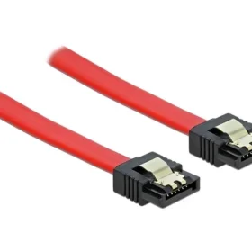 כבל נתונים SATA 6 Gb/s 7 pin צבע אדום נ/נ DELOCK | 82675 | 4K