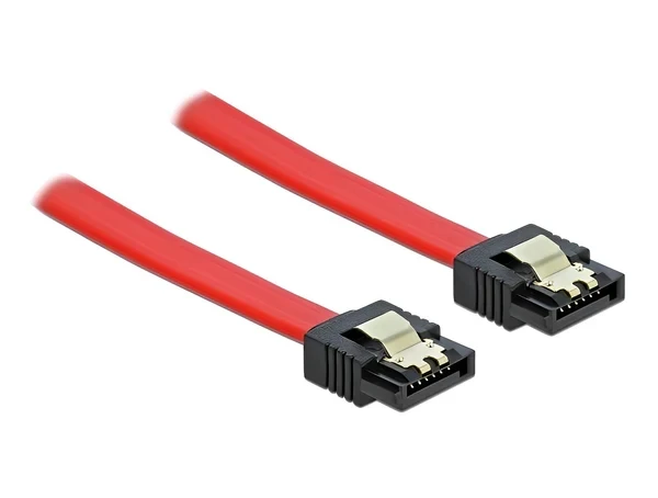 כבל נתונים SATA 6 Gb/s 7 pin צבע אדום נ/נ DELOCK | 82678 | 4K