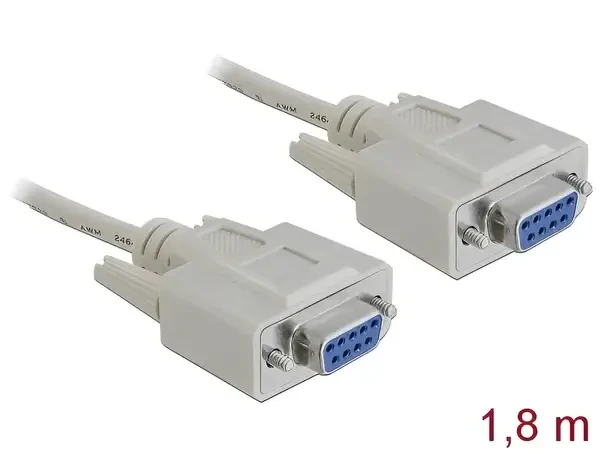 כבל סריאלי מוצלב Serial D-Sub 9 RS-232 Null modem נ/נ DELOCK | 84077 | 4K