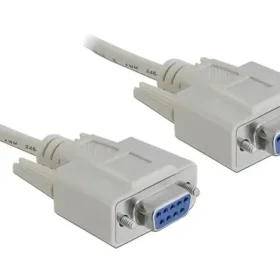 כבל סריאלי מוצלב Serial D-Sub 9 RS-232 Null modem נ/נ DELOCK | 84077 | 4K