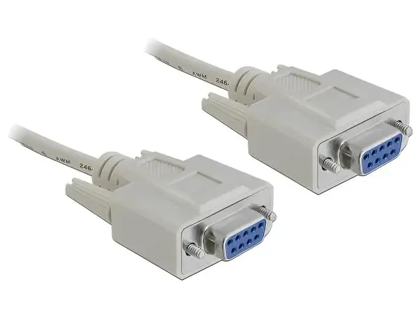 כבל סריאלי מוצלב Serial D-Sub 9 RS-232 Null modem נ/נ DELOCK | 84077 | 4K