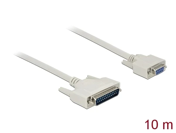 כבל סריאלי תקע Serial D-Sub 25 לשקע D-Sub 9 ז/ז DELOCK | 86877 | 4K
