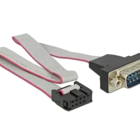 כבל סריאלי תקע Serial D-Sub 9 למחבר 9 פין עם חיווט 1:1 ז/נ DELOCK | 89900 | 4K