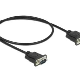 כבל קישור סריאלי Serial D-Sub 9 עם מחברים קומפקטיים ז/ז DELOCK | 86576 | 4K