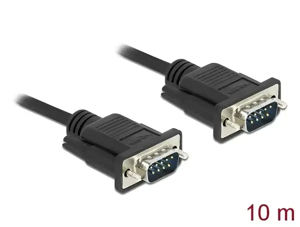 כבל קישור סריאלי Serial D-Sub 9 עם מחברים קומפקטיים ז/ז DELOCK | 86577 | 4K