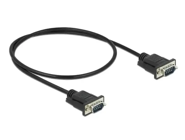 כבל קישור סריאלי Serial D-Sub 9 עם מחברים קומפקטיים ז/ז DELOCK | 86612 | 4K