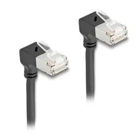 כבל רשת Cat 6A Slim זווית DAWN בשני הצדדים ז/ז DELOCK | 80302