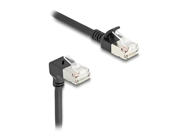 כבל רשת Cat 6A Slim צד אחד בזווית DAWN ז/ז DELOCK | 80304