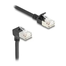 כבל רשת Cat 6A Slim צד אחד בזווית DAWN זז DELOCK 80308