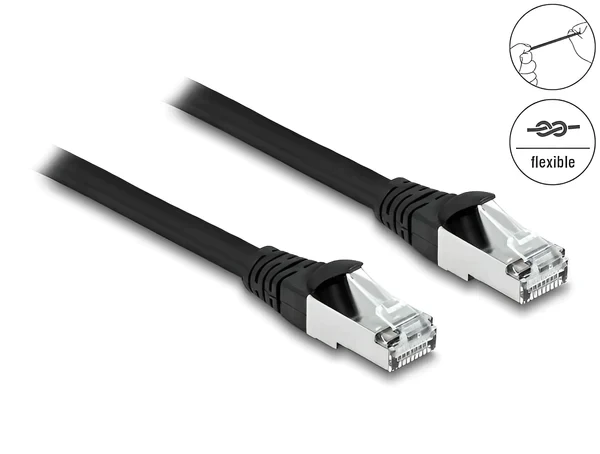 כבל רשת חיצוני גמיש מאוד RJ45 Cat.6A S/FTP PUR Outdoor ז/ז DELOCK | 80134