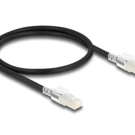 כבל רשת מאובטח RJ45 Cat.6A S/FTP עם 10 קליפסים צבעונים ז/ז DELOCK | 80258