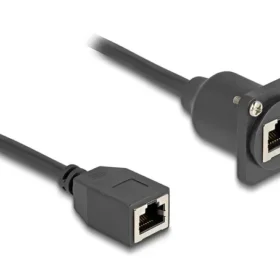 כבל רשת מסוכך RJ45 Cat.5e להתקנה בפאנל מסדרה D נ/נ DELOCK | 87968