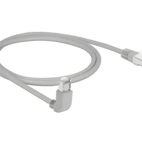 כבל רשת מסוכך RJ45 Cat.6A ז/ז צד אחד בזווית 90° למעלה ז/ז DELOCK | 83645